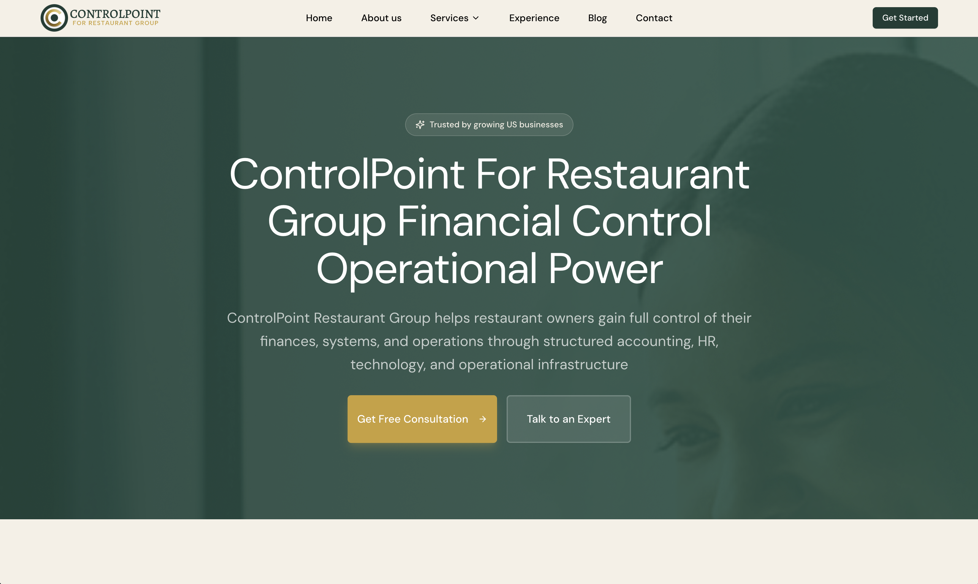 ControlPoint – Corporate landing page