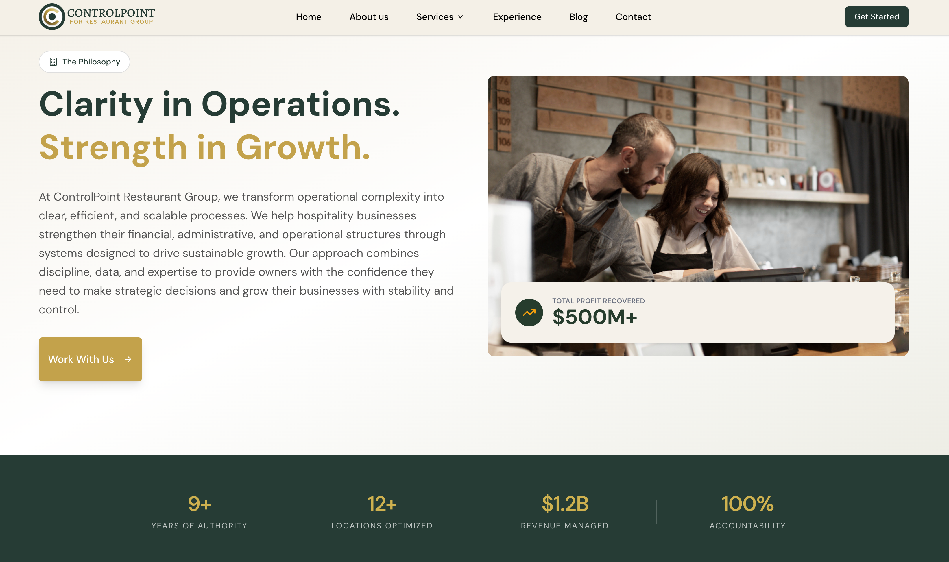 ControlPoint – Corporate landing page - View 2