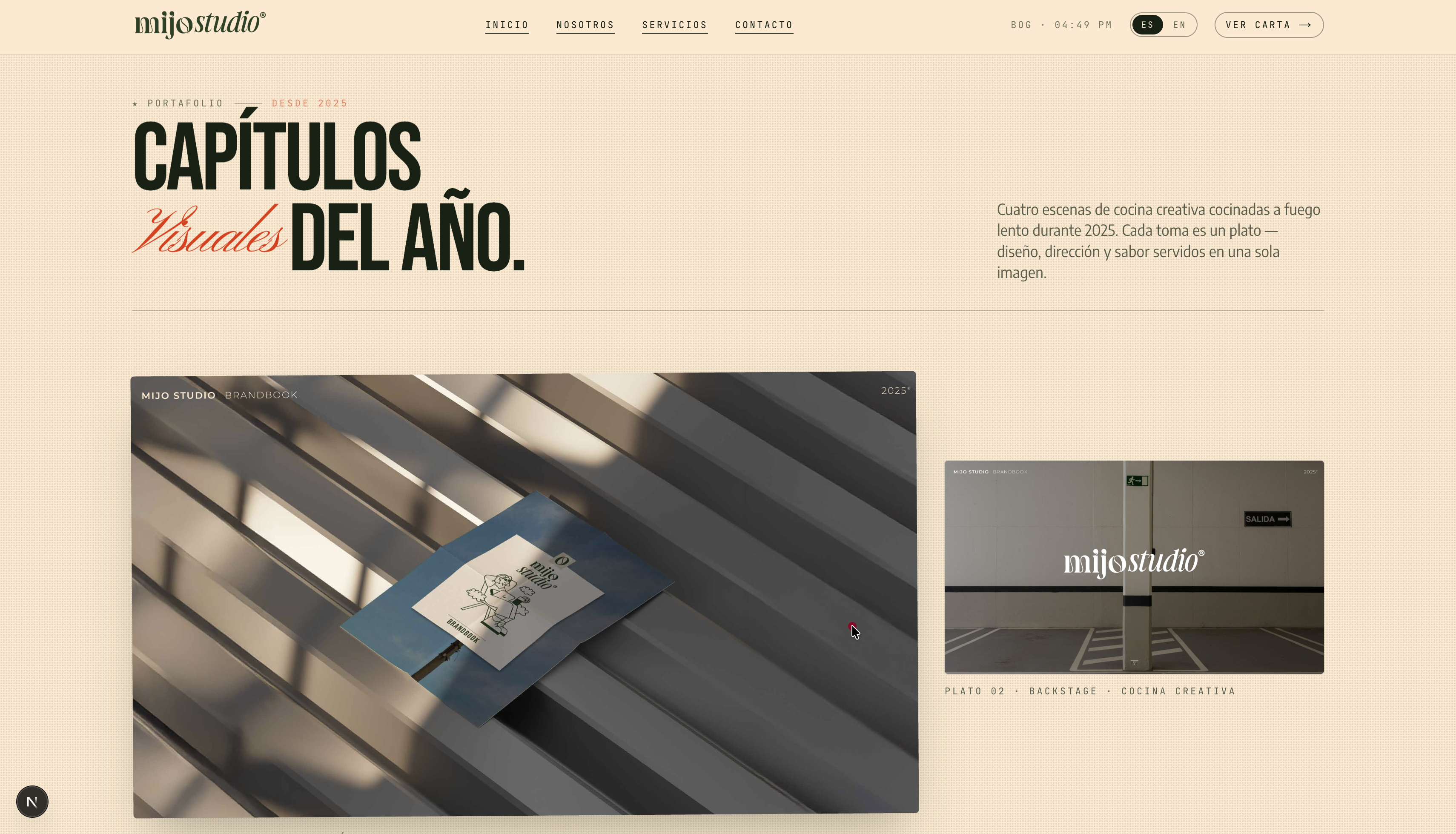 Mijo Studio — Sitio Web Corporativo - Vista 4