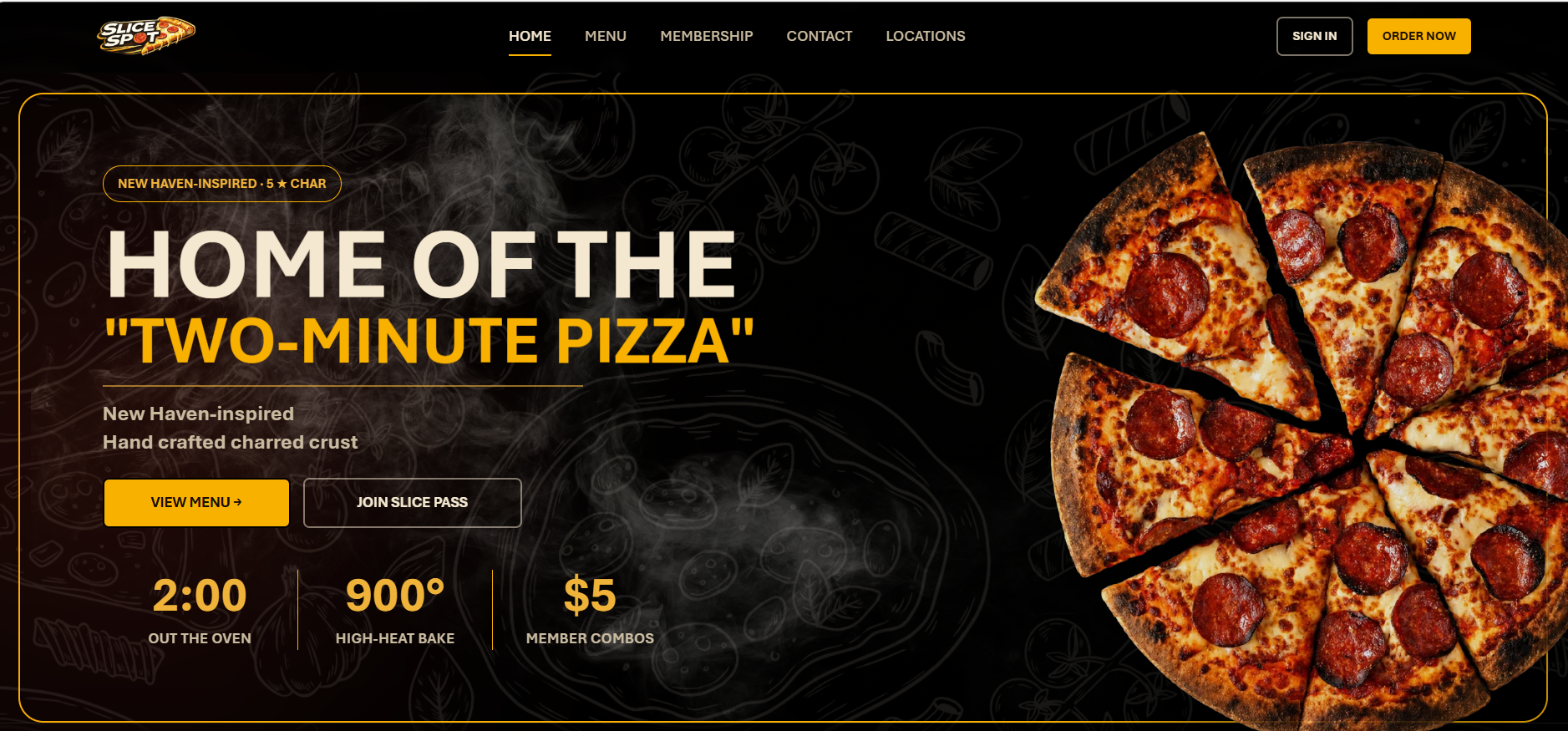 Slice Spot Pizza — Full-Stack Web App