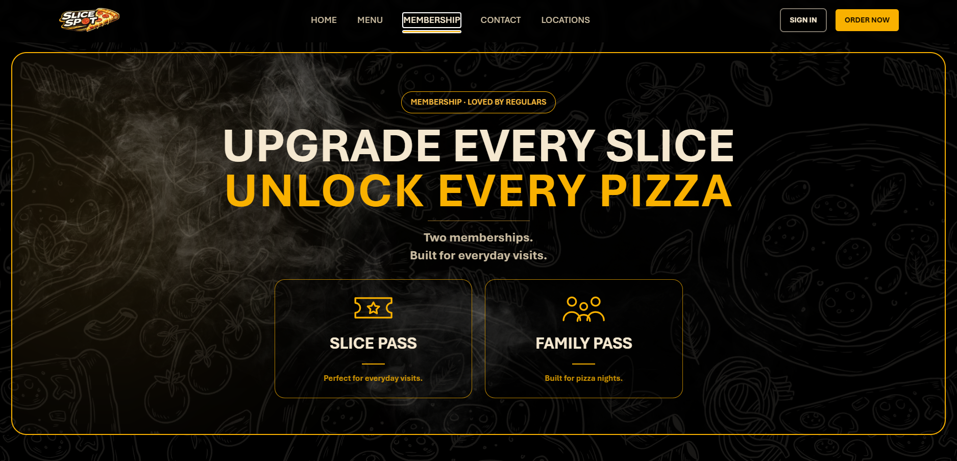 Slice Spot Pizza — Full-Stack Web App - View 3