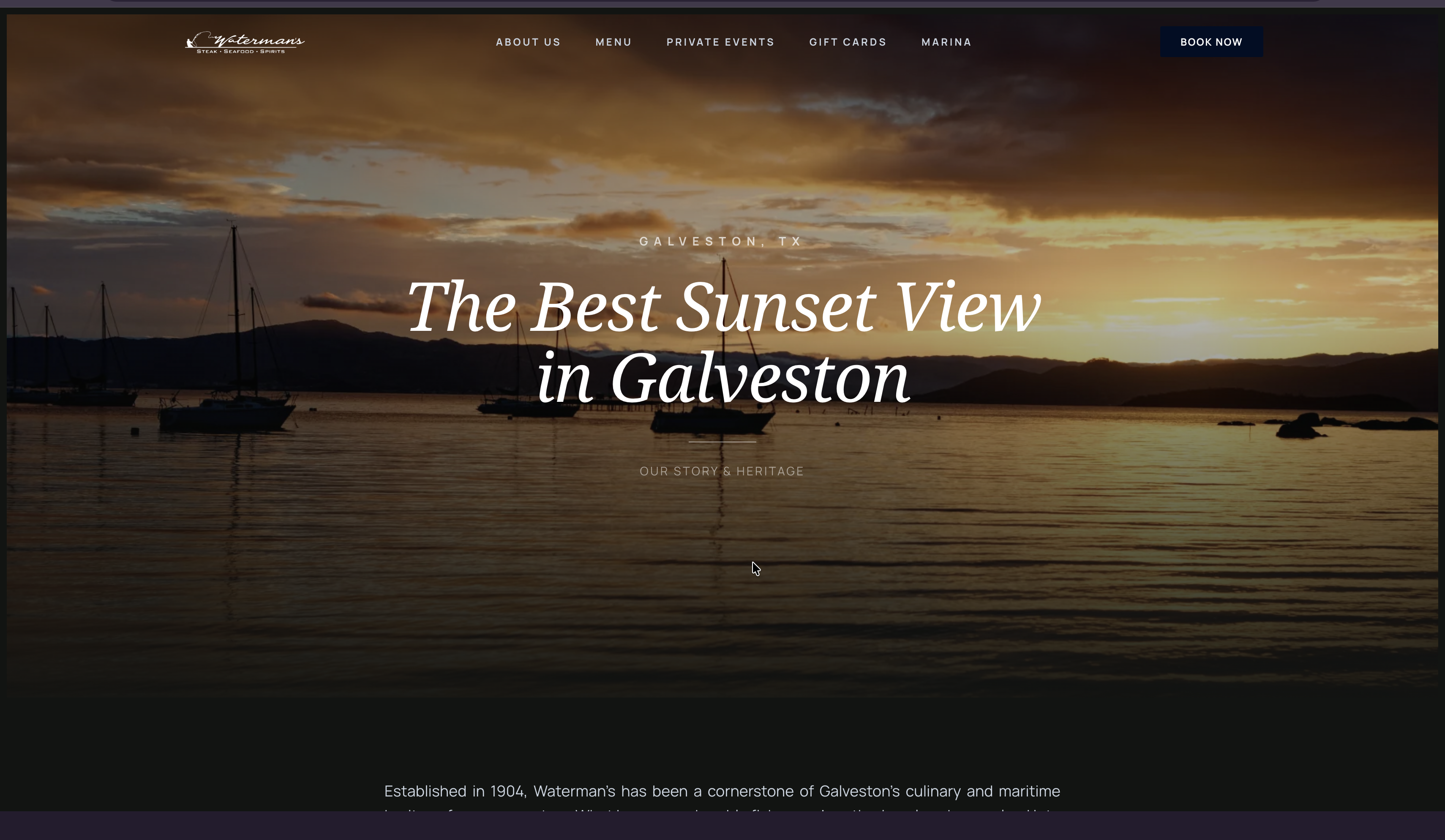 Waterman's Yacht Club & Fine Dining — Website - View 3